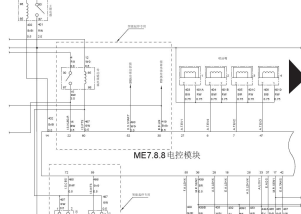 哈弗H6 GW4G15发动机电路图