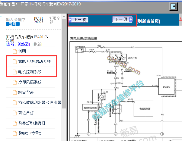 2017-2019年海马EV160充电电路图