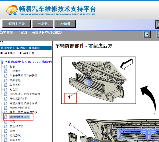 2020年凯迪拉克CT6远程雷达传感器位置