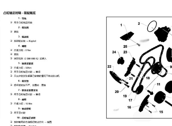 2017年大众途昂DDK发动机正时