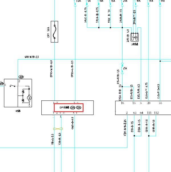2017年森雅R7电子助力转向系统线路图