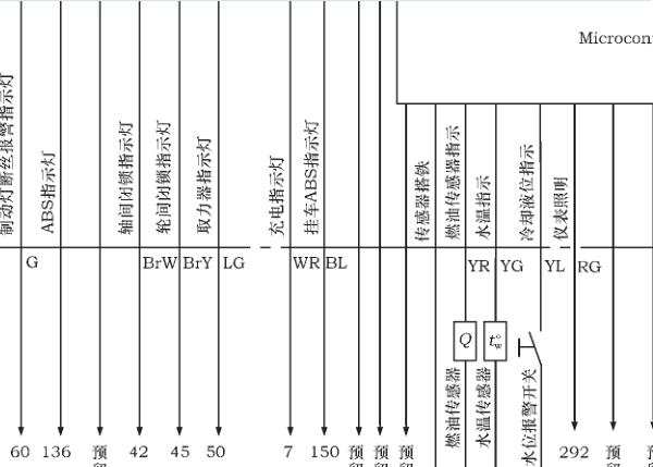 福田欧曼仪表电路图