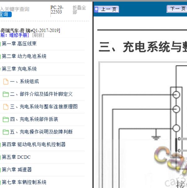 2017年奇瑞EQ1充电系统电路图