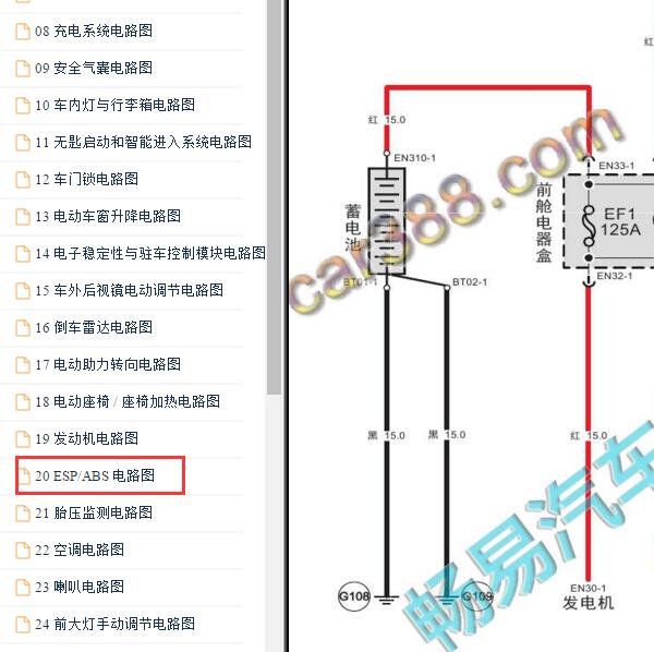 2015-2016年广汽传祺GS4 ABS电路图
