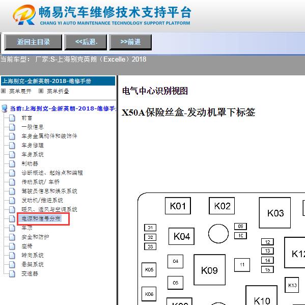 2018年别克英朗保险位置