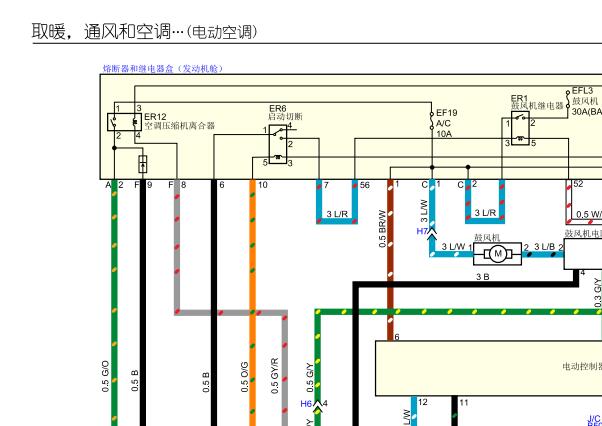 2017年五十铃D-MAX空调线路图