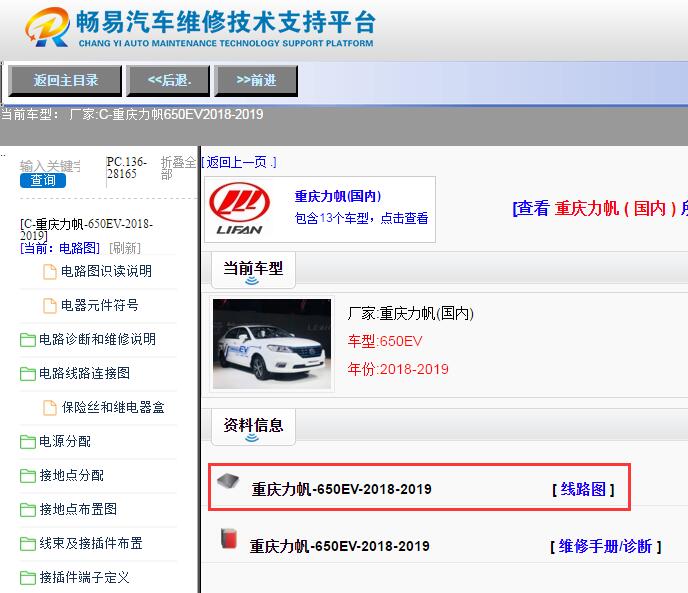重庆力帆-650EV-2018-2019[ 线路图 ]