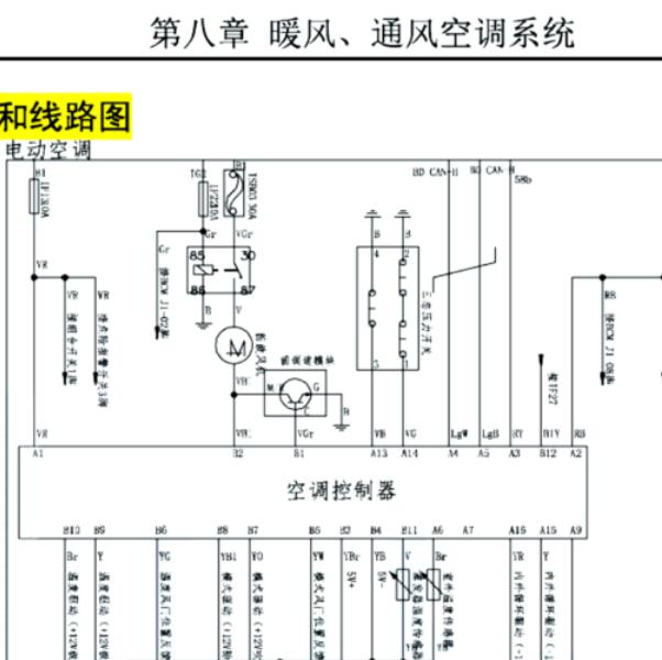 2018年东风风光S560空调压力开关电路图
