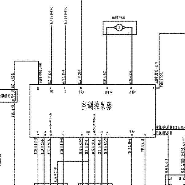 2013年长丰猎豹黑金刚空调电路图