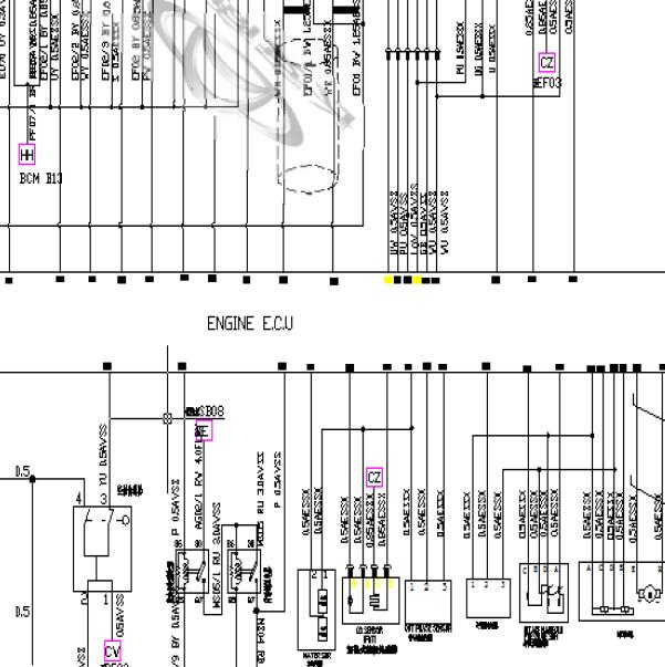 长安CS75 JL476ZQ发动机电路图