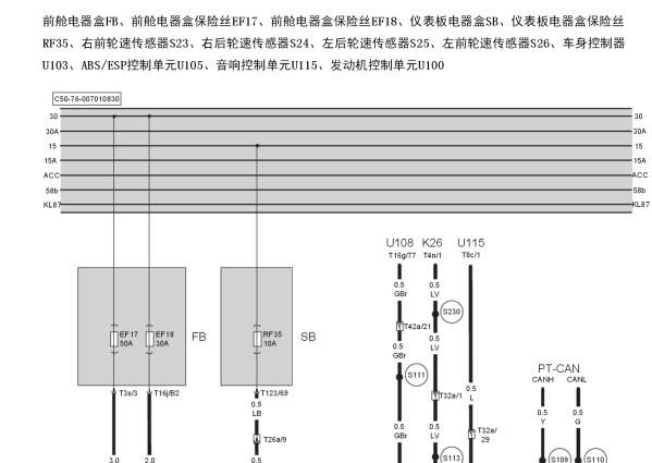 2016年北京汽车绅宝D50气囊电路图