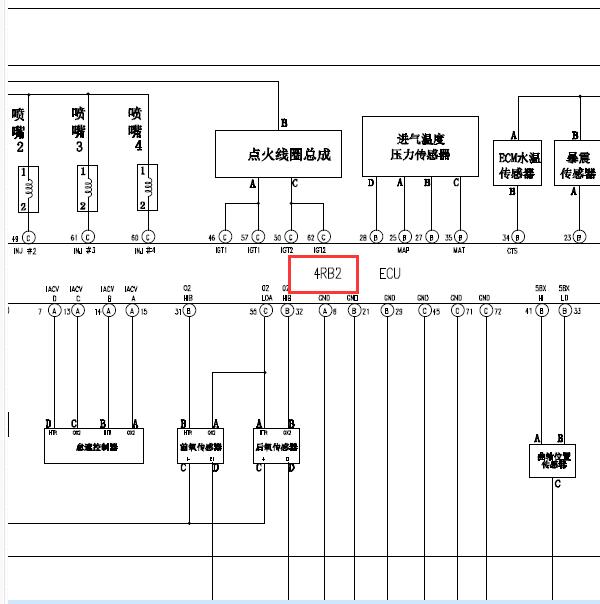 金杯4RB2发动机电路图