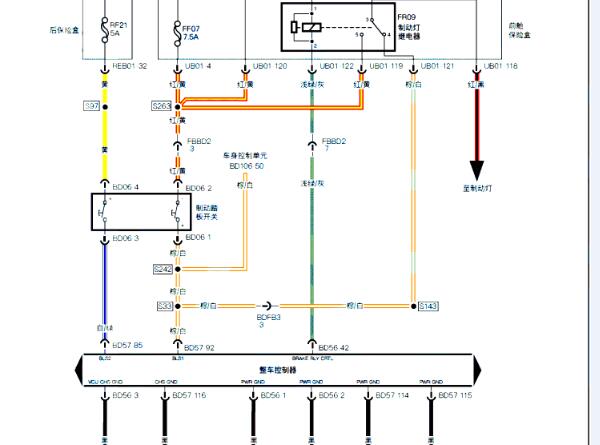 2020年小鹏P7整车控制器电路图