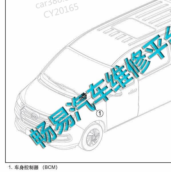 2016-2018年江淮瑞风M4车身模块位置