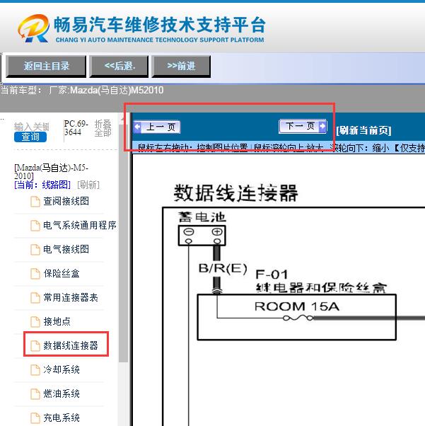 2010年马自达M5 网络通讯电路图