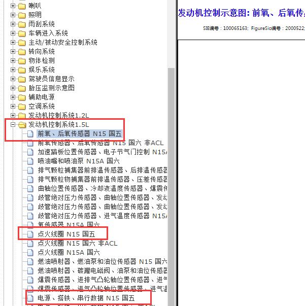 2018-2020年五菱宏光S 1.5国五发动机电路图