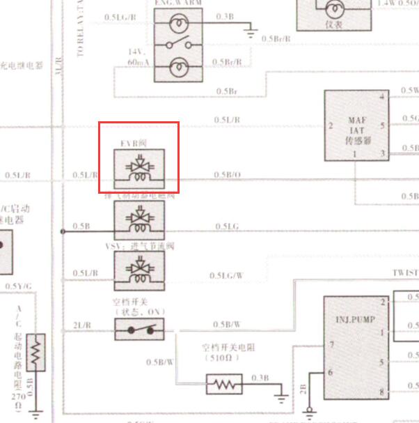 庆铃4KH1-TC发动机EGR电路图