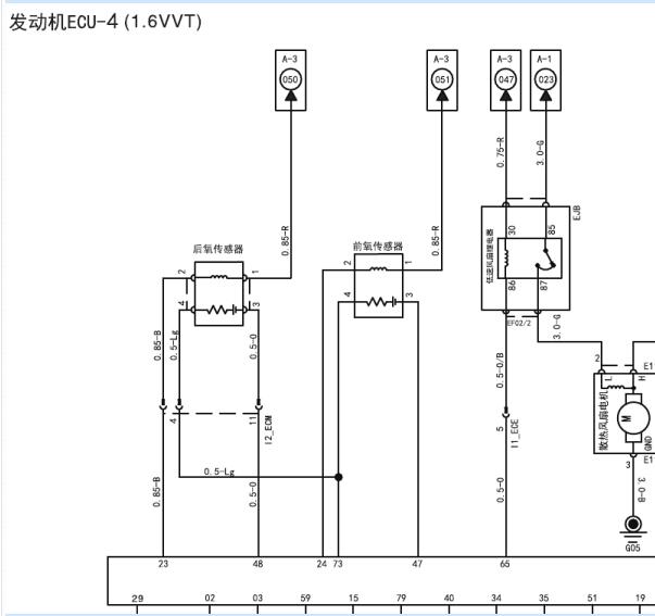 2017江淮瑞风M3发动机电路图