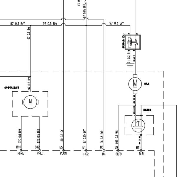 2010年力帆620鼓风机线路图