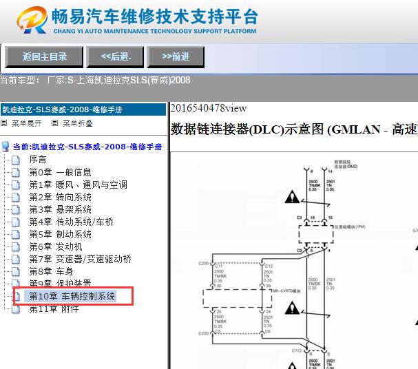 2008年凯迪拉克赛威网络通讯电路图