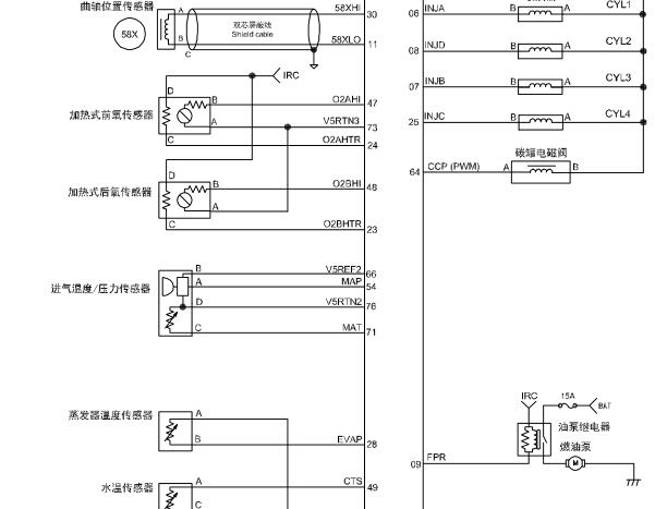 东风风光DK15系列发动机电路图