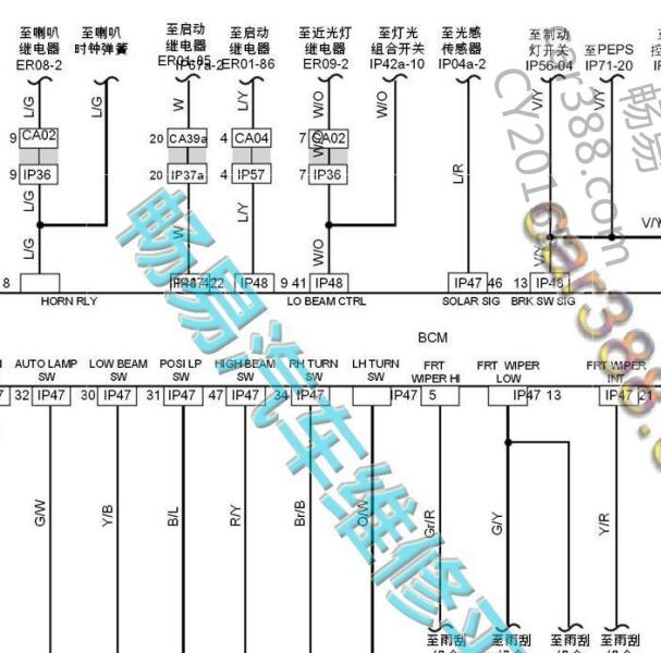 2018年吉利远景X6车身防盗电路图及位置