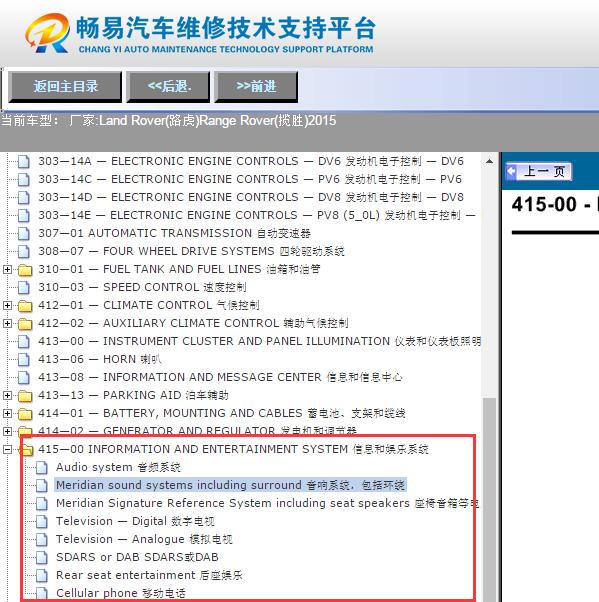 2015年路虎揽胜音响电路图