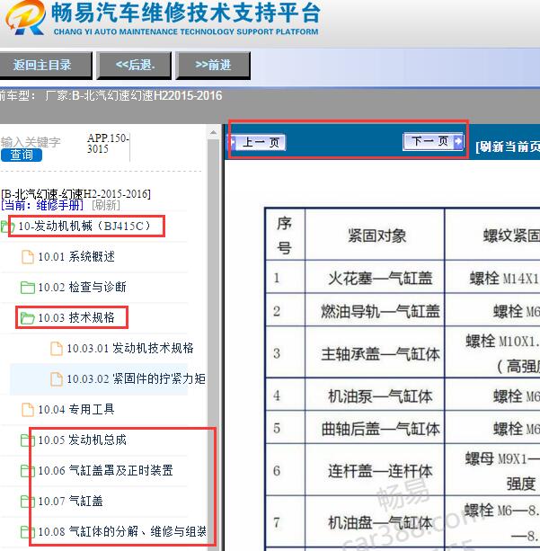 2015-2016年幻速H2 BJ415C发动机扭矩