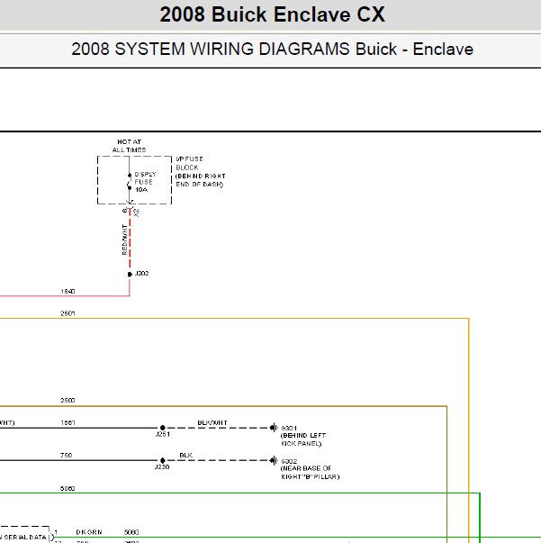 2008年别克昂科雷网络通讯电路图.