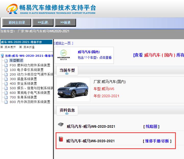 威马汽车-威马W6-2020-2021[ 维修手册/诊断 ]