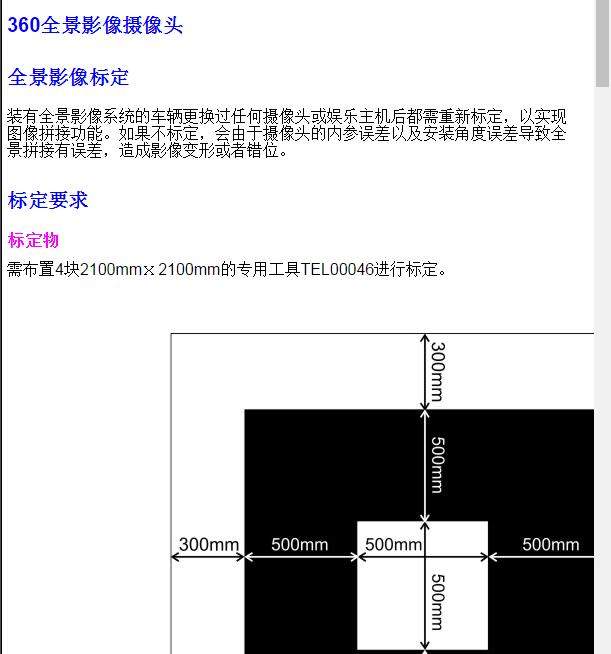 2018-2019年上汽荣威RX8  全景影像标定资料