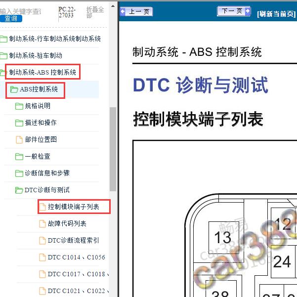 2018年长丰猎豹Mattu ABS针脚