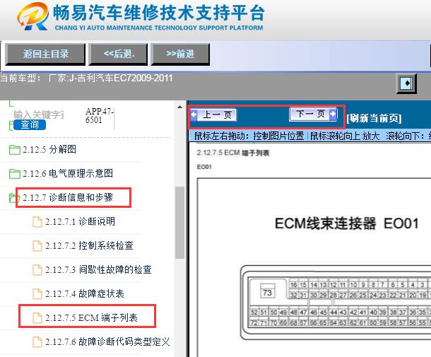 2009-2011年吉利EC7 JL4G15D发动机针脚资料