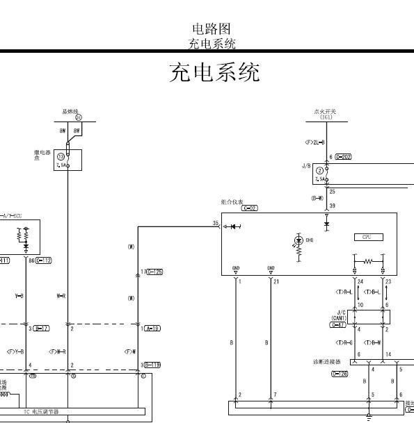 2006年三菱格蓝迪GRANDIS发电机电路图