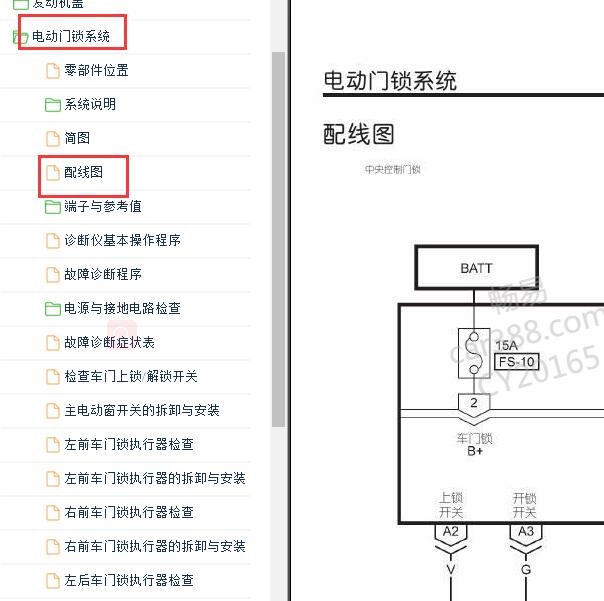 2015-2016年纳智捷纳5 电动门锁电路图