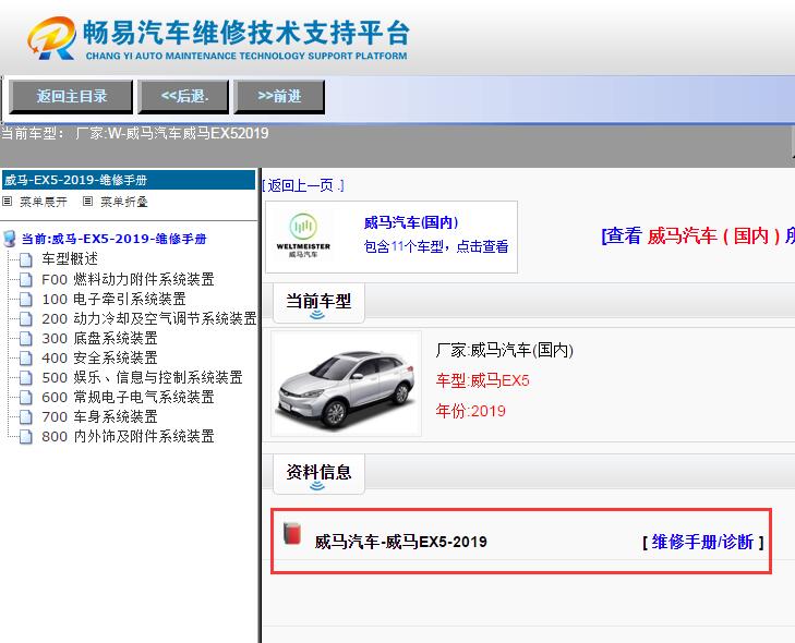 威马汽车-威马EX5-2019[ 维修手册/诊断 ]