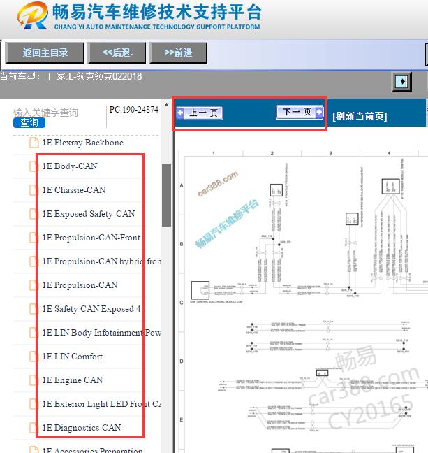 2018年吉利领克02网络通讯电路图