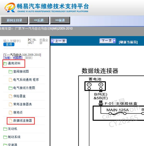2010年马自达6网络通讯电路图