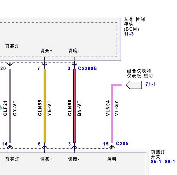 2015-2018年福特金牛座车身控制模块位置
