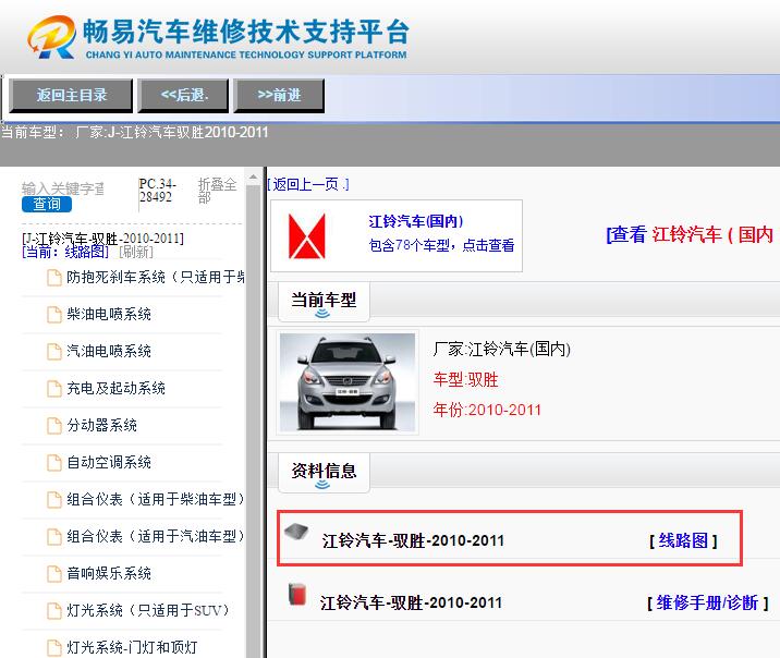 江铃汽车-驭胜-2010-2011[ 线路图 ]