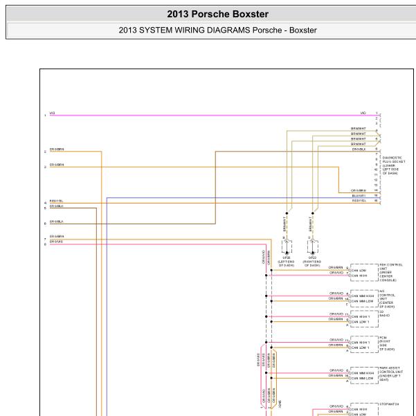 2013年保时捷博克斯特冷却风扇电路图