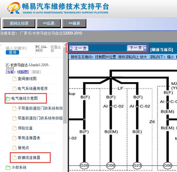 2009-2010年长安马自达3 网络通讯电路图