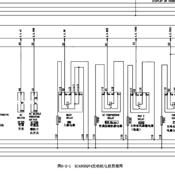 BJ486EQV4发动机电路图