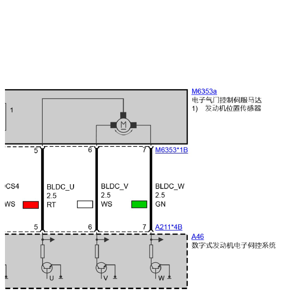 2016年宝马X5 N55发动机电子气门电路图.