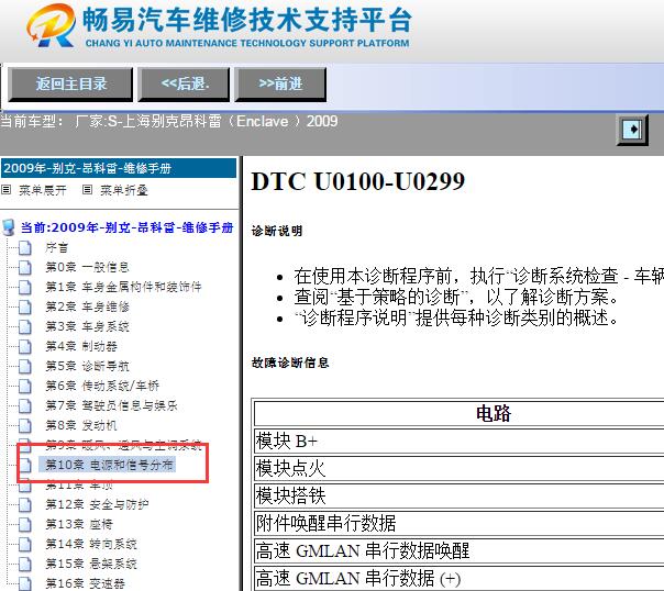 2009年别克昂科雷发动机不通讯相关资料