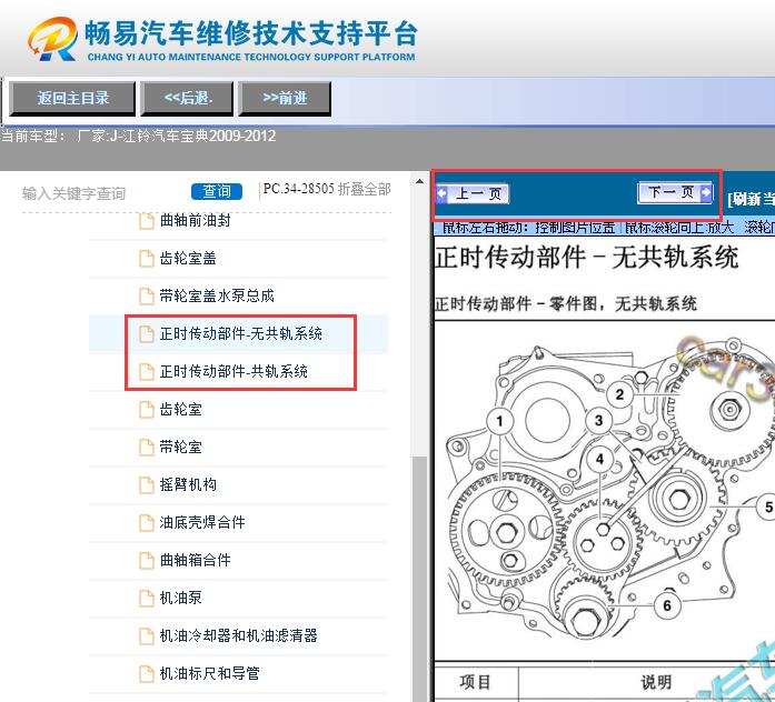 2009-2012年江铃宝典  发动机正时资料