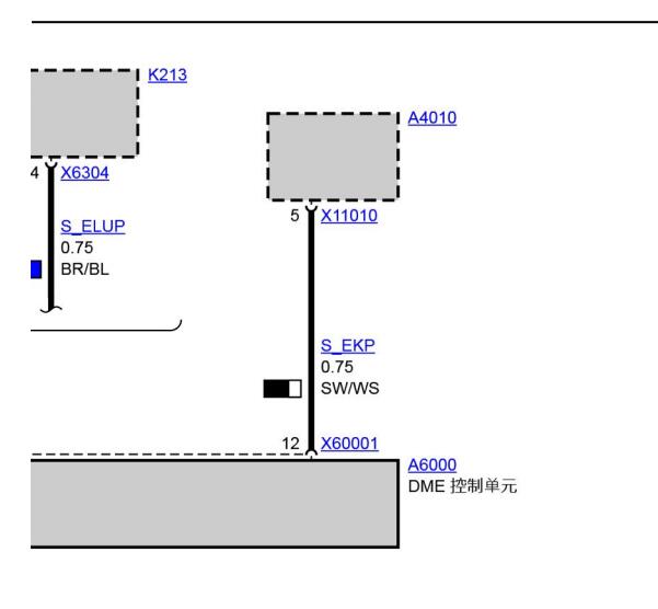 2008年宝马320I DME供电电路图