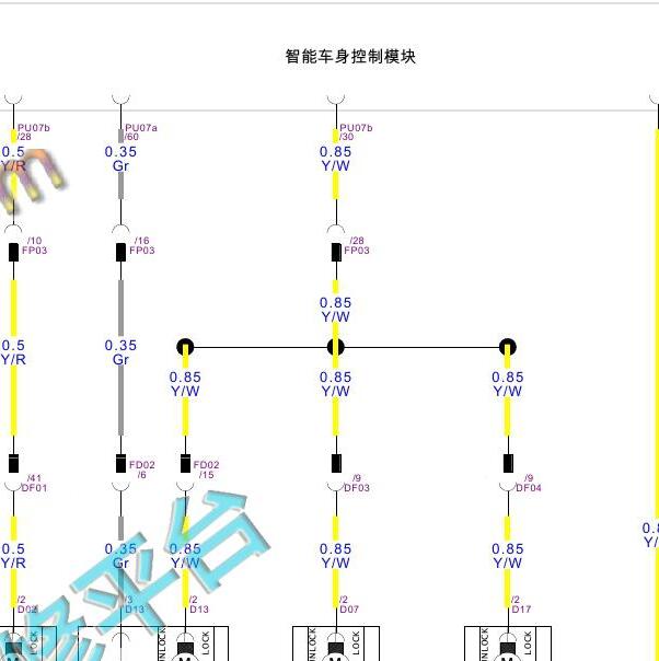 2020-2021年长安逸动PLUS 车身模块电路图