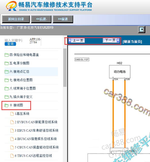 2019年北京汽车EU5电路图