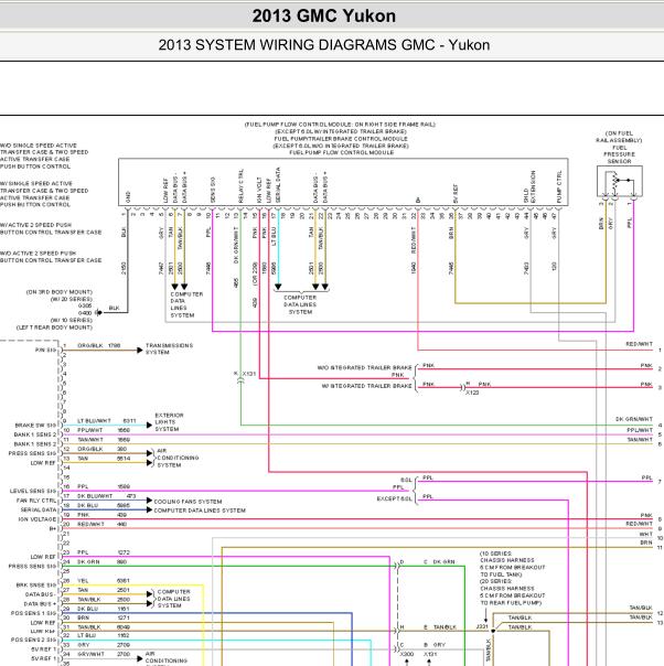 2013年GMC 6.2发动机电路图